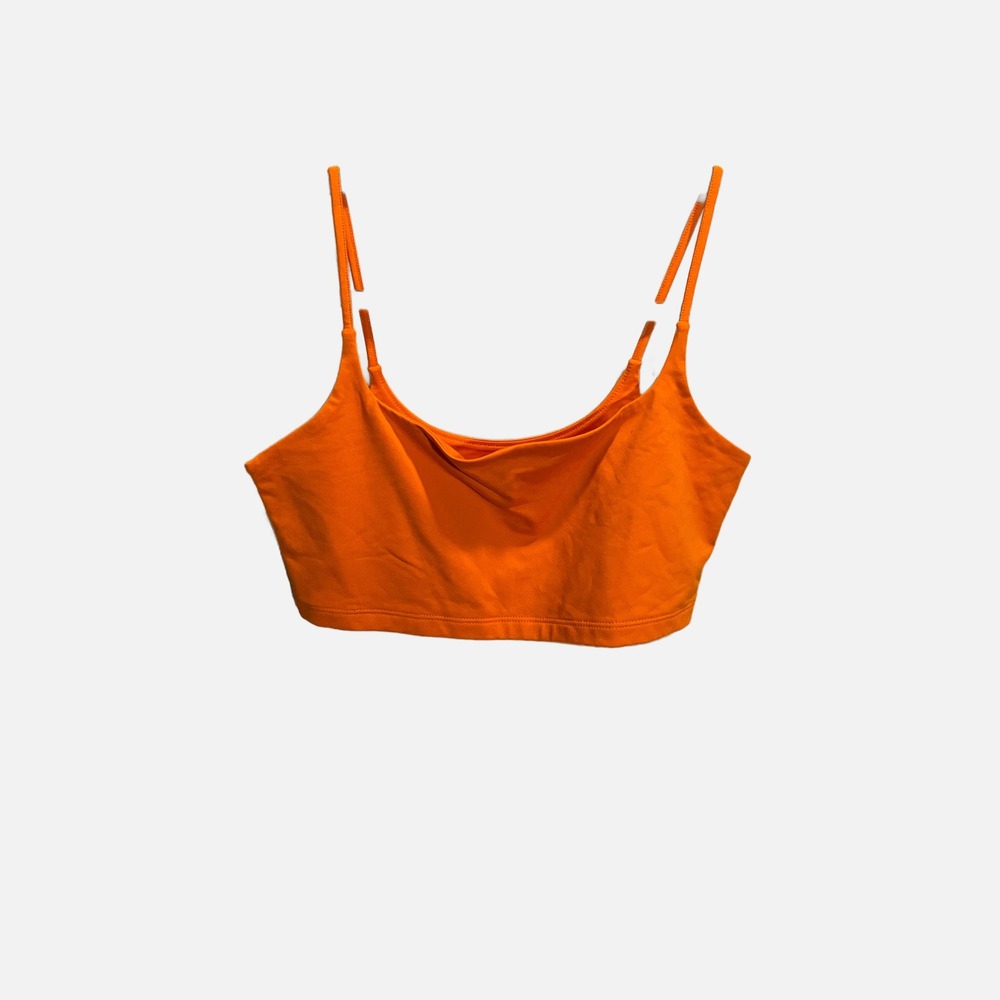 Wild Fable Womens Orange Cropped Cami Tank Top Spaghetti Strap Small NWT‎